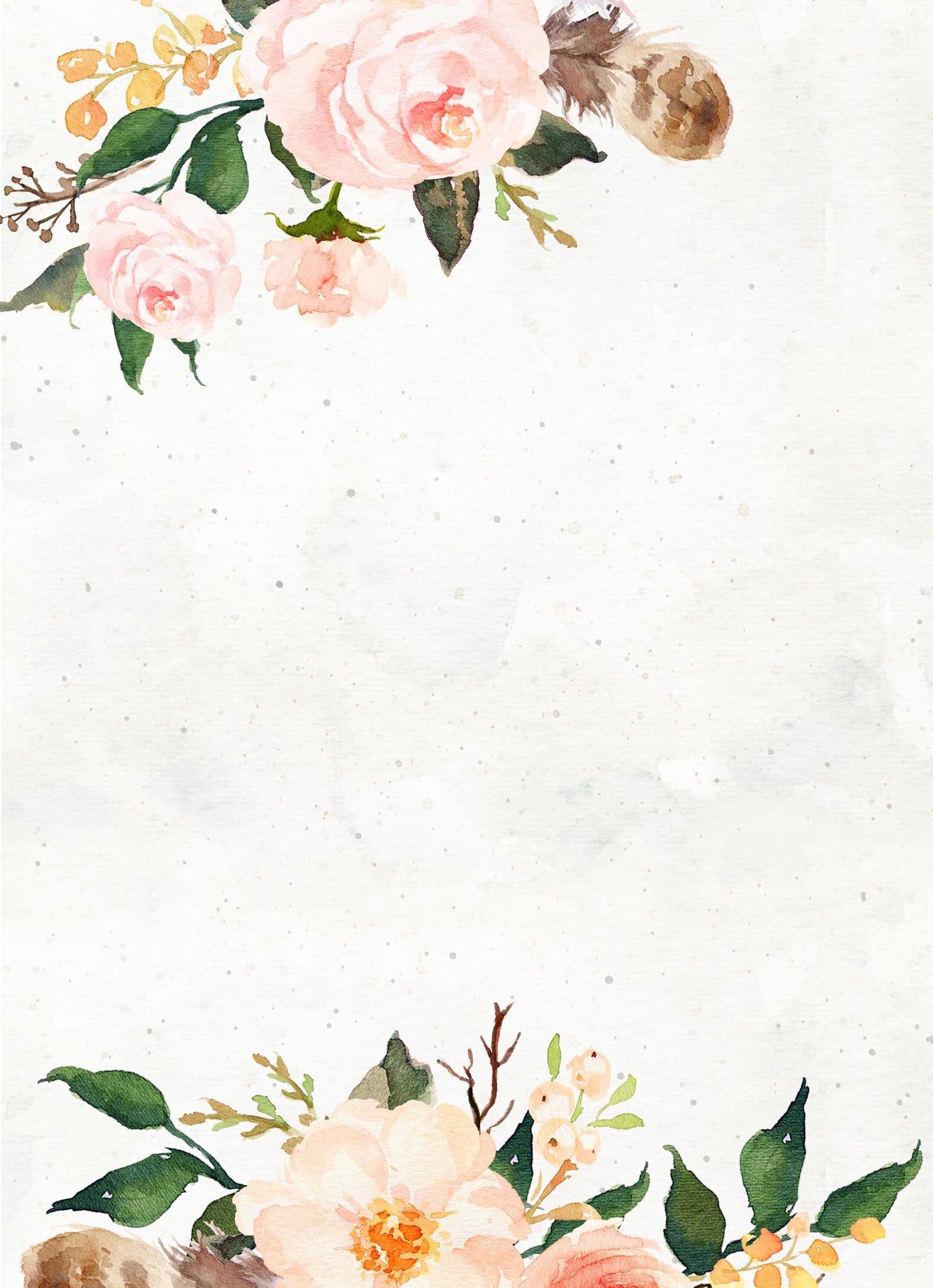 Blank Bridal Shower Invitations Templates Rebeccachulew