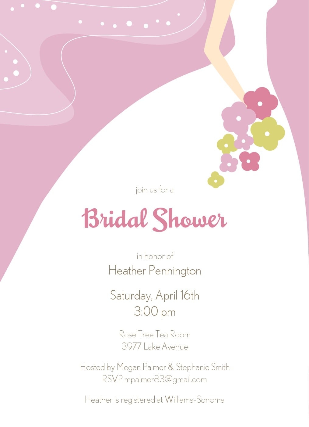 Blank Bridal Shower Invitations Templates Sarseh