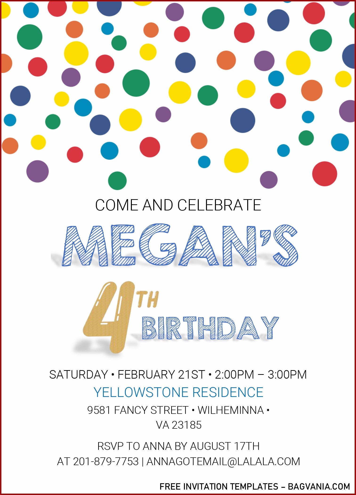 Blank Editable Birthday Invitations Templates Free Invitations 