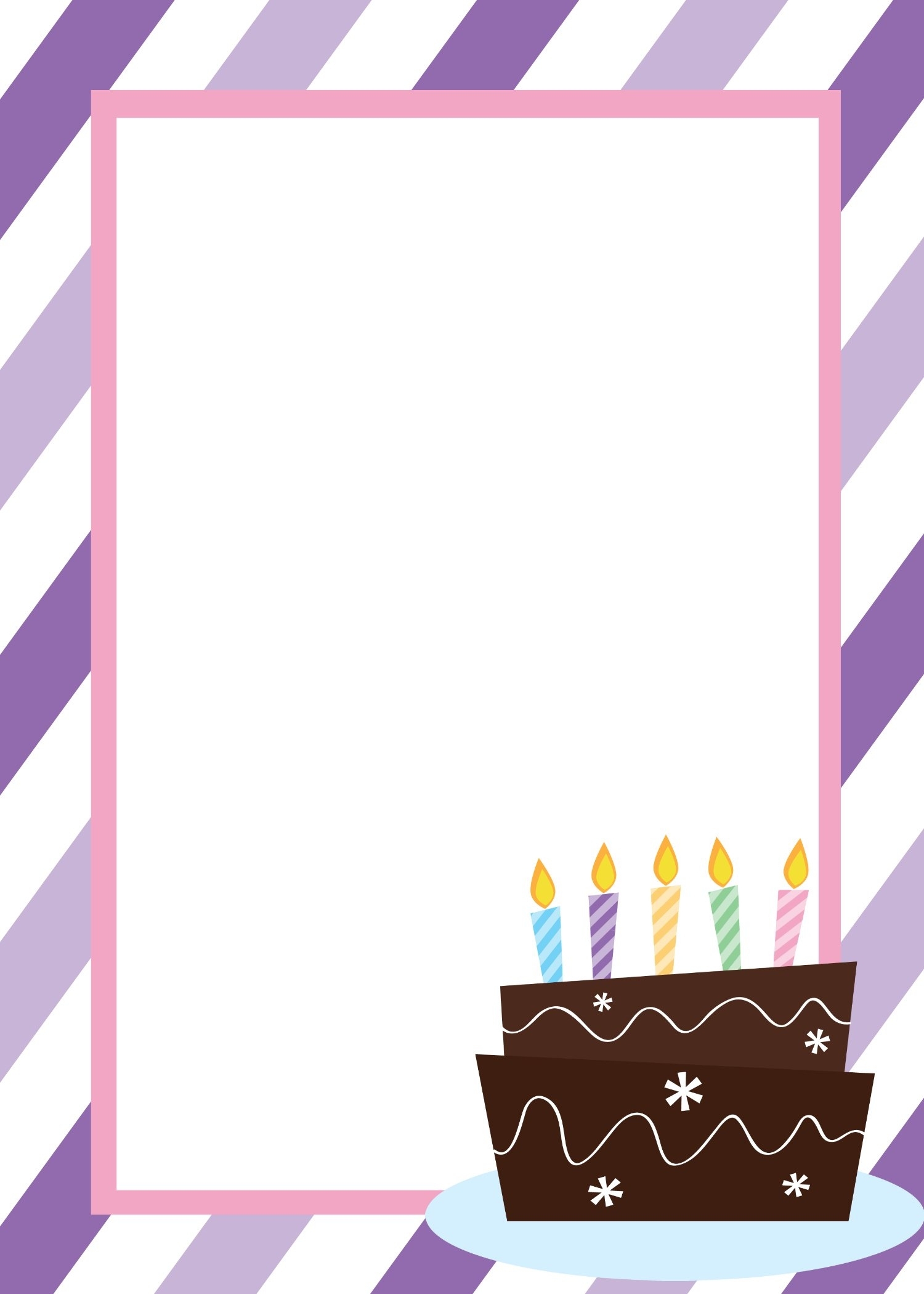 Blank Free Printable Birthday Invitation Templates Printables 