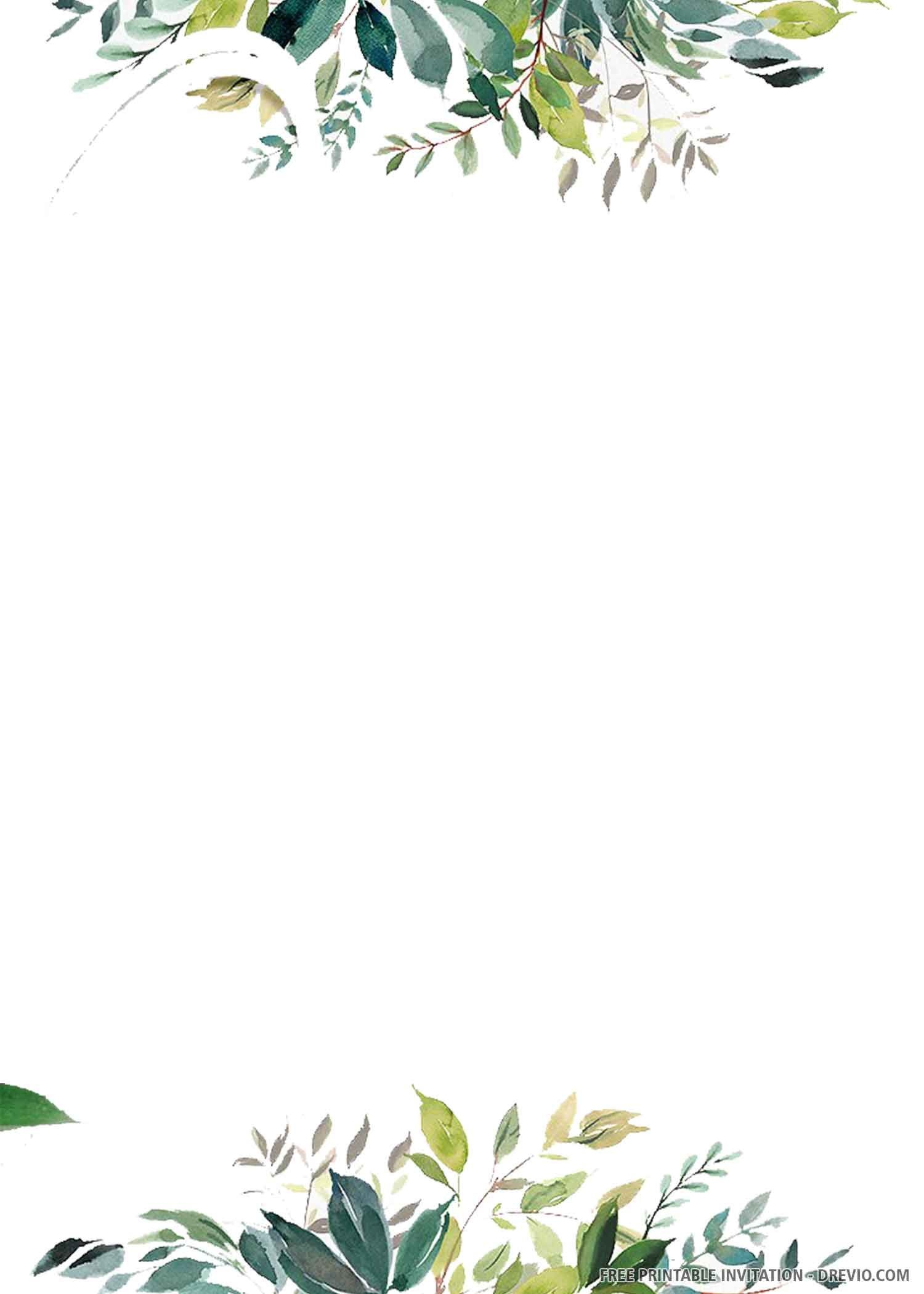 Blank Invitation Card Template Best Templates Resources