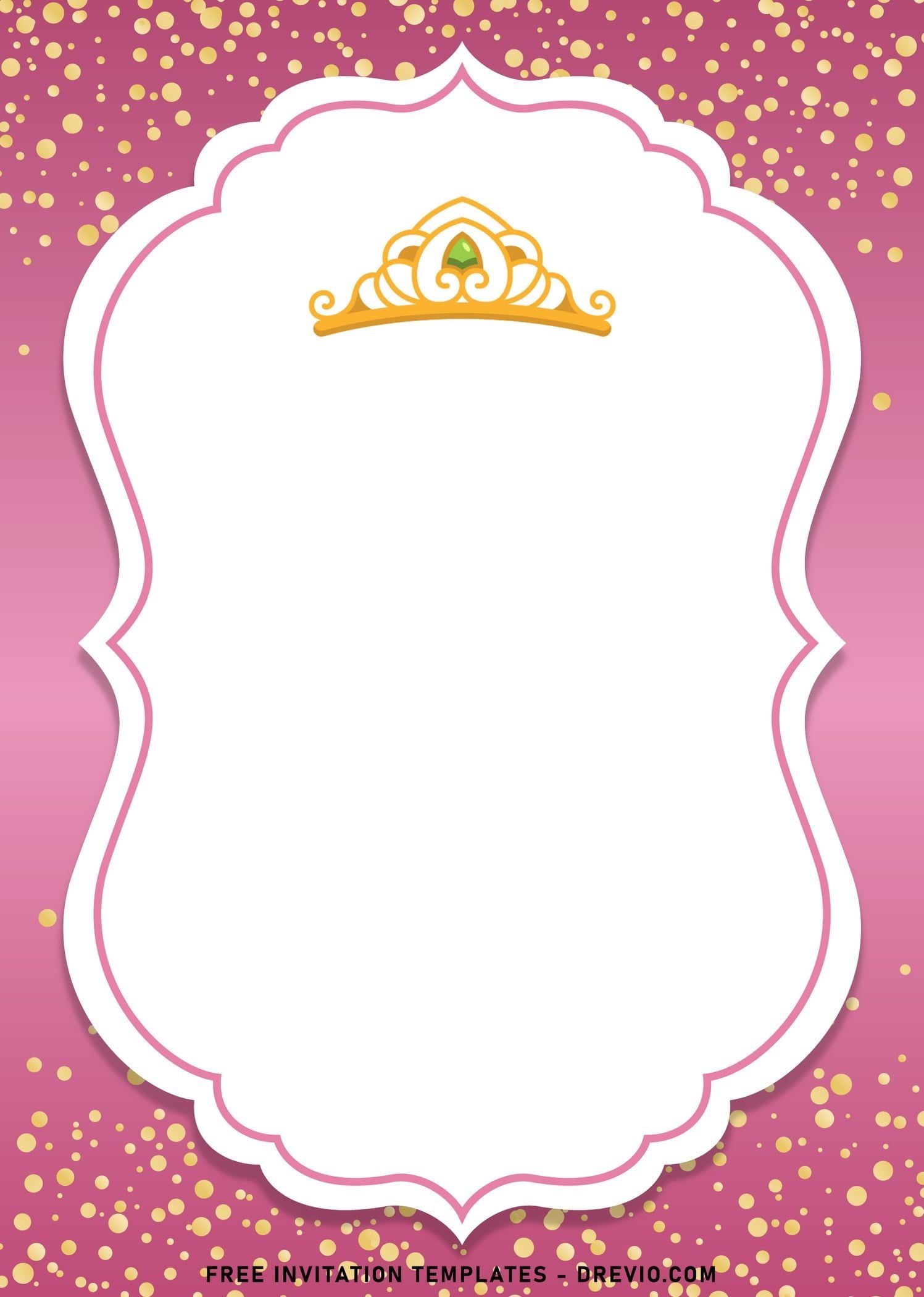 Blank Princess Invitation Template Printable Word Searches Blank Princess Invitation Template Printable Word Searches