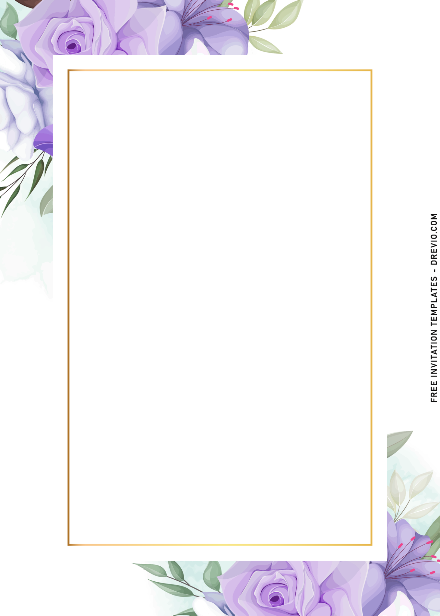 Blank Purple Invitation Template Printable Word Searches Blank Purple Invitation Template Printable Word Searches