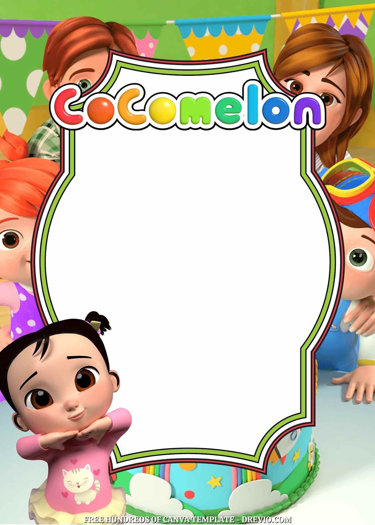 Blank Template Cocomelon Invitation Background Dev onallcylinders