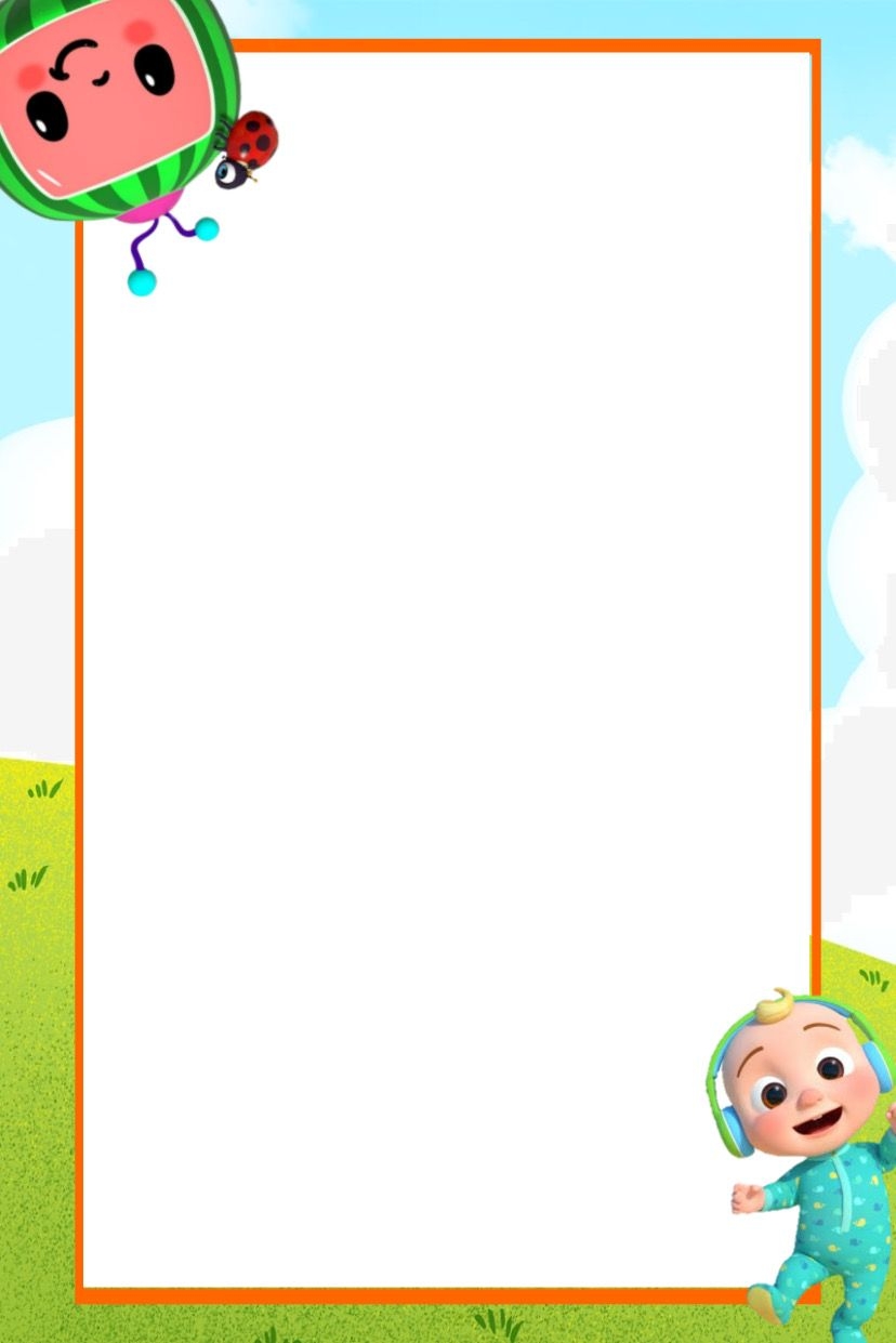 Blank Template Cocomelon Invitation Background Printable Word Searches