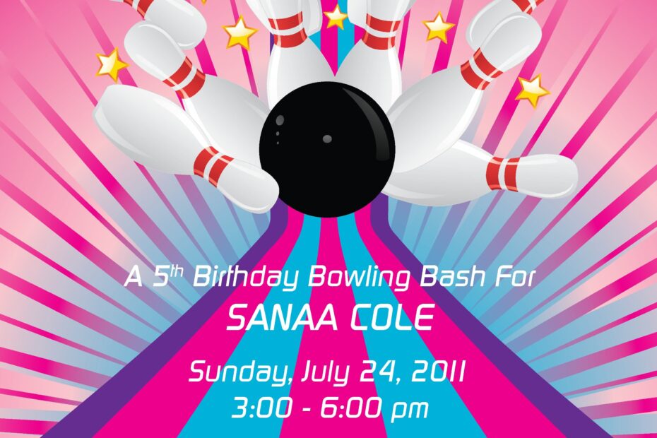 Bowling Invitation Template