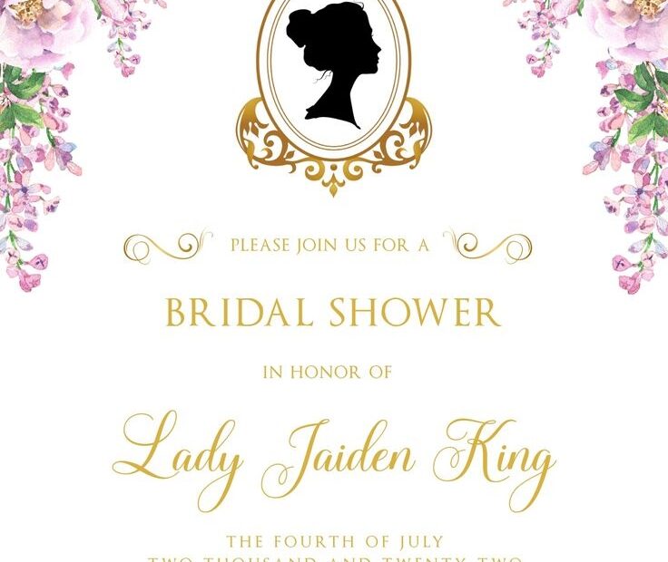 Bridgerton Bridal Shower Invitation Young At Heart Parties Bridal