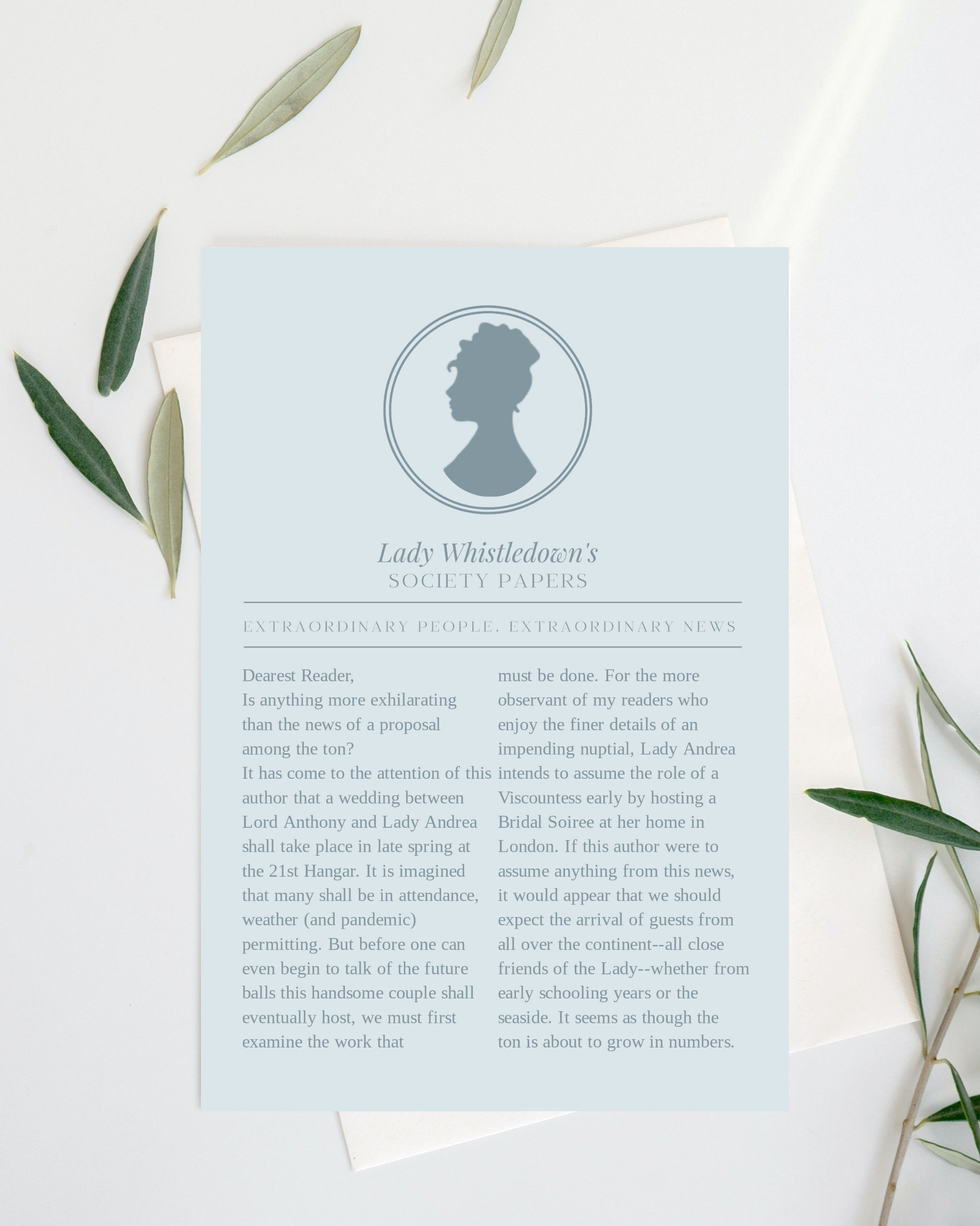 Bridgerton Invitation Template Free