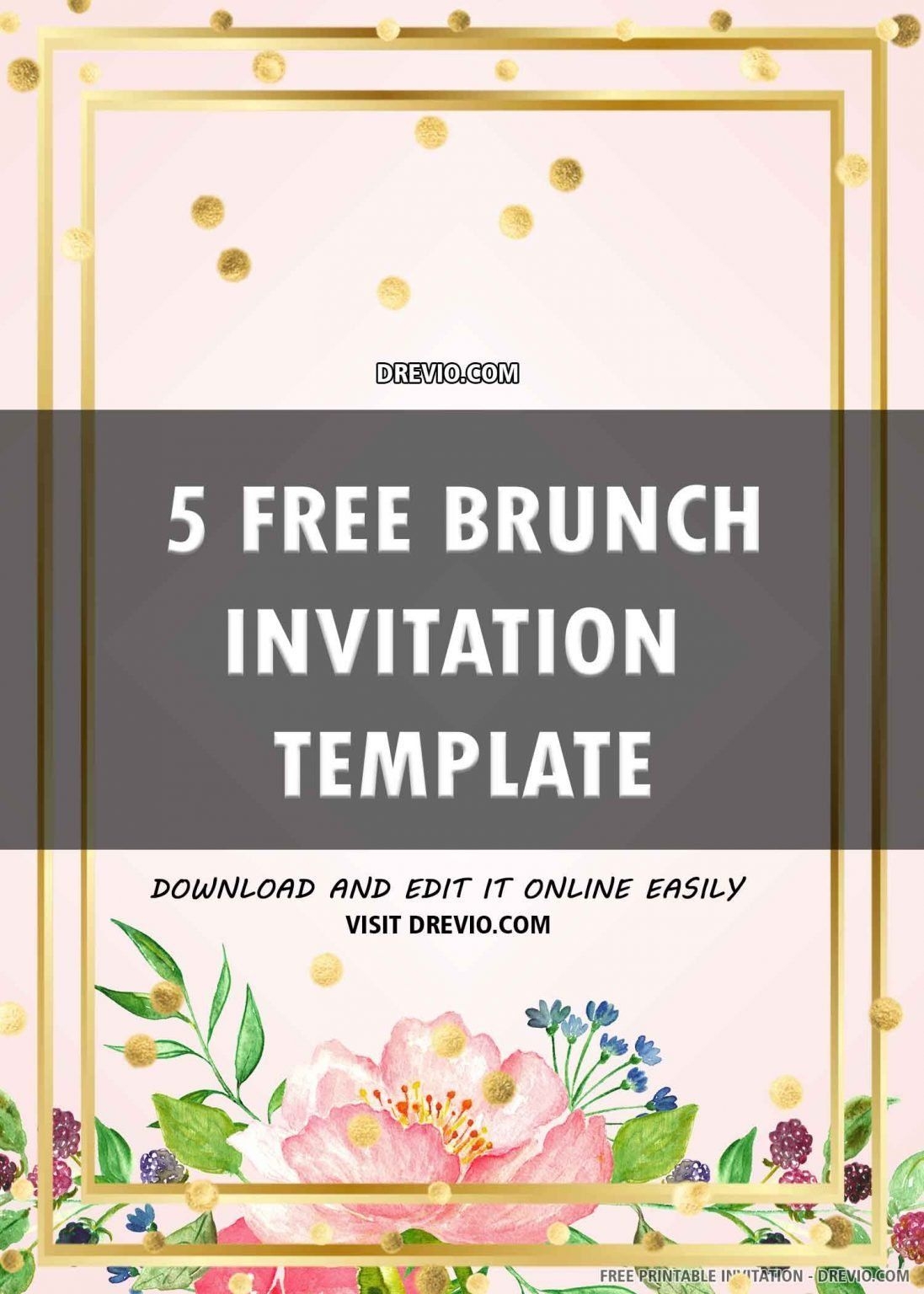 Brunch Invite Template Free Dev onallcylinders