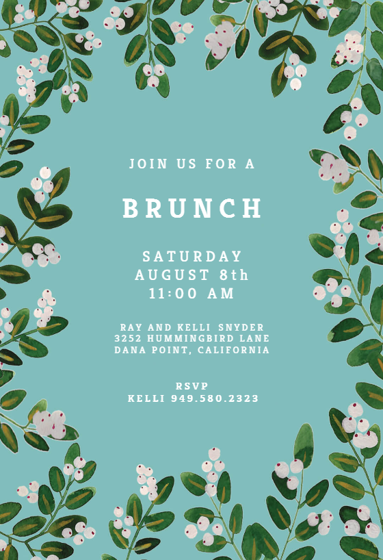 Brunch Invite Template Free Dev onallcylinders
