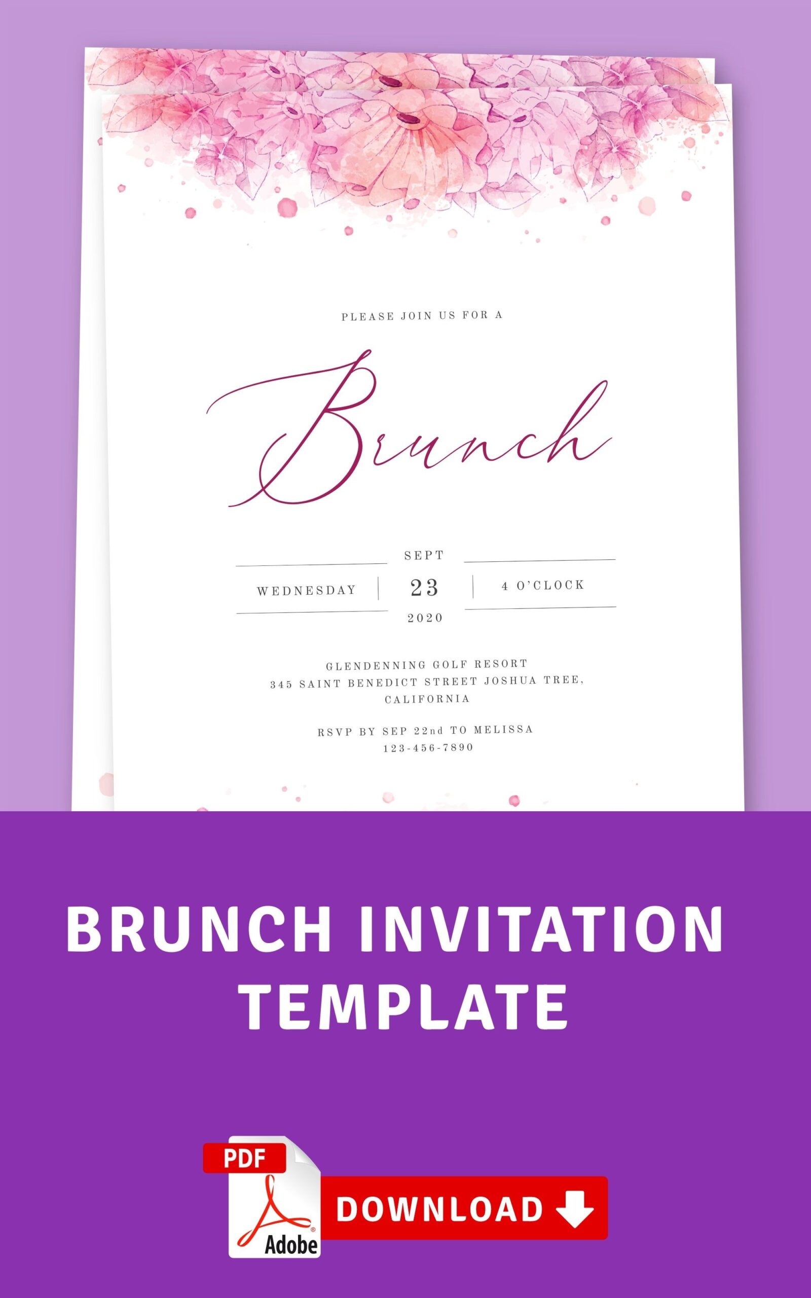 Brunch Invite Template Free Modern Resume Template Word
