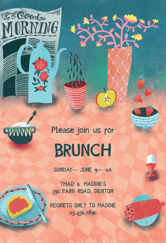 Brunch Invite Template Free Printable Word Searches