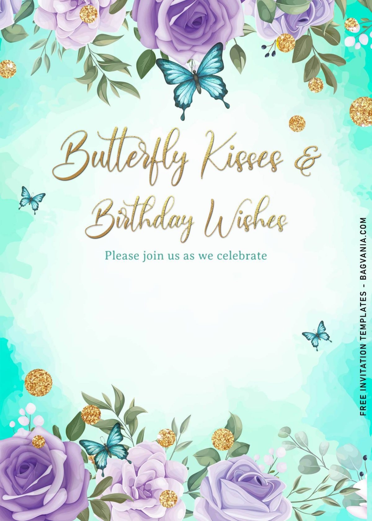Butterfly Invitations Templates Free Prntbl concejomunicipaldechinu 