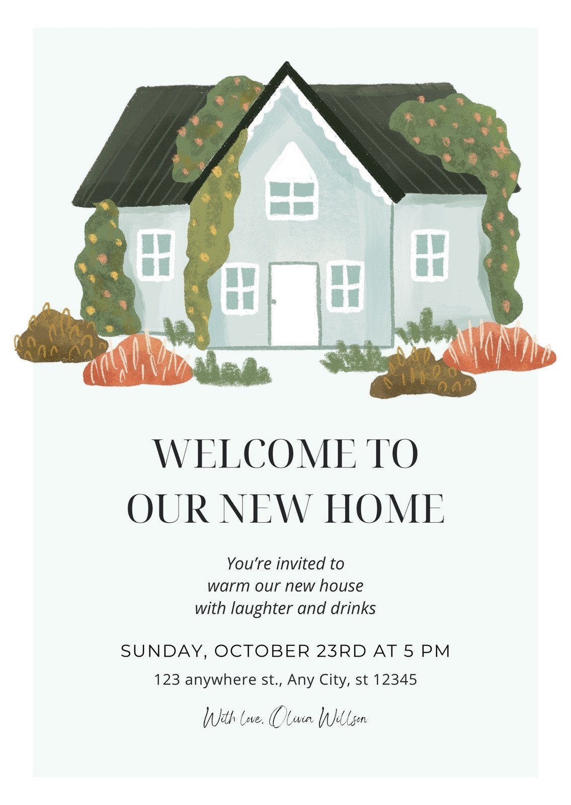 Canva House Warming Template