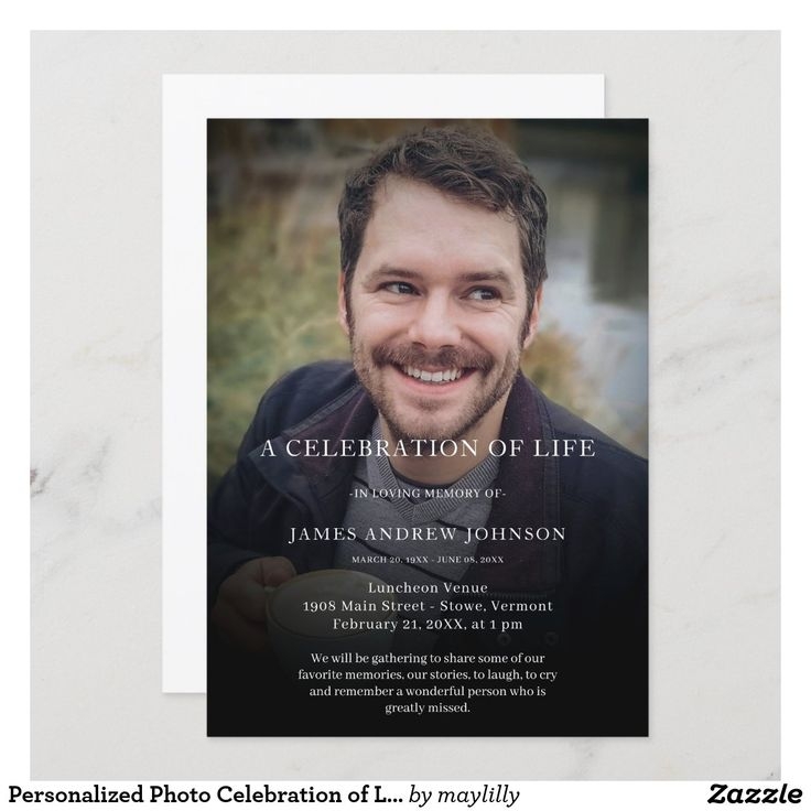 Celebration Of Life Invitations Templates Free Dev onallcylinders