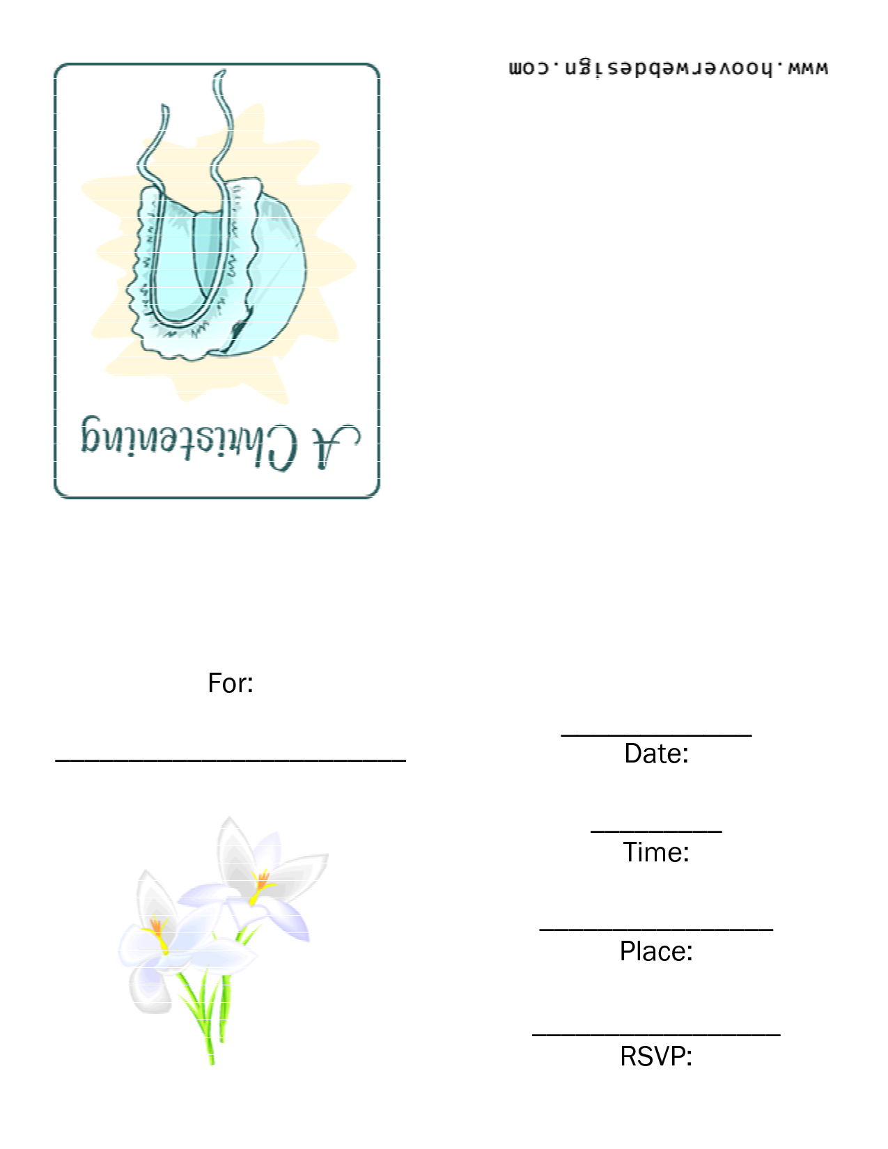 Christening Invitation Templates Free