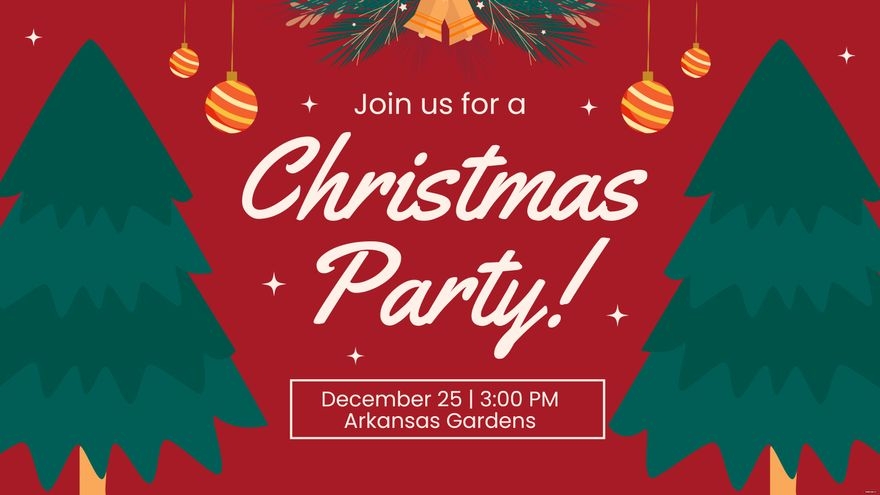 Christmas Invitation Background In PSD Illustrator PDF SVG JPG EPS 