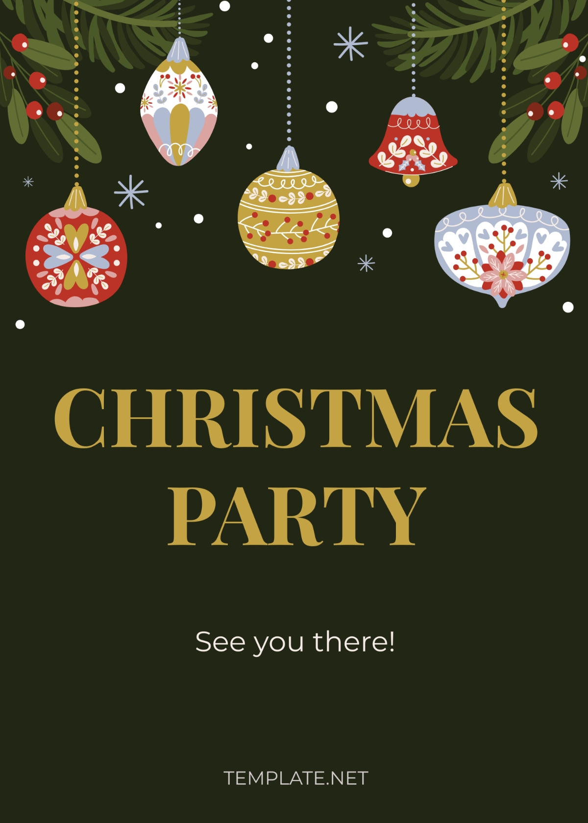 Christmas Invitation Template Edit Online Download Example 