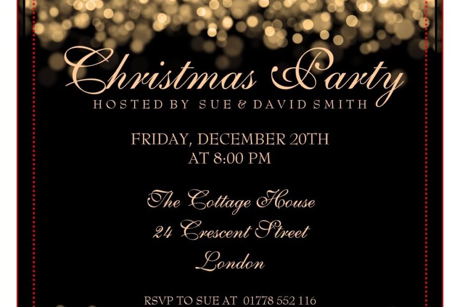 Christmas Invite Templates Company Profile Template