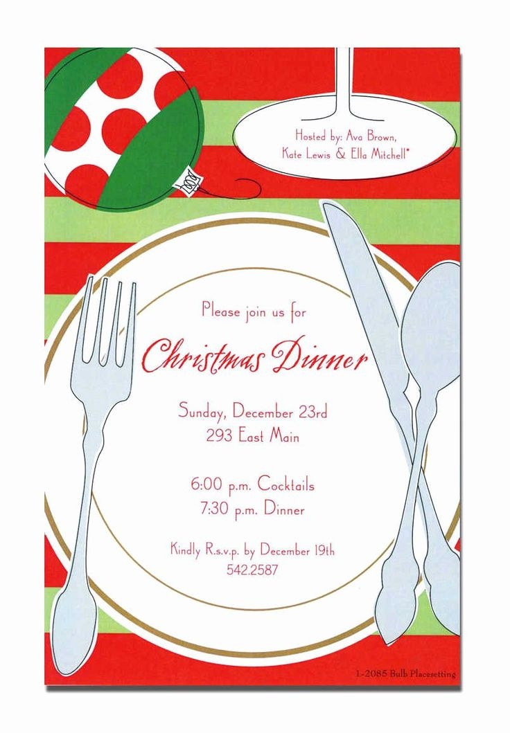 Christmas Lunch Invitation Template