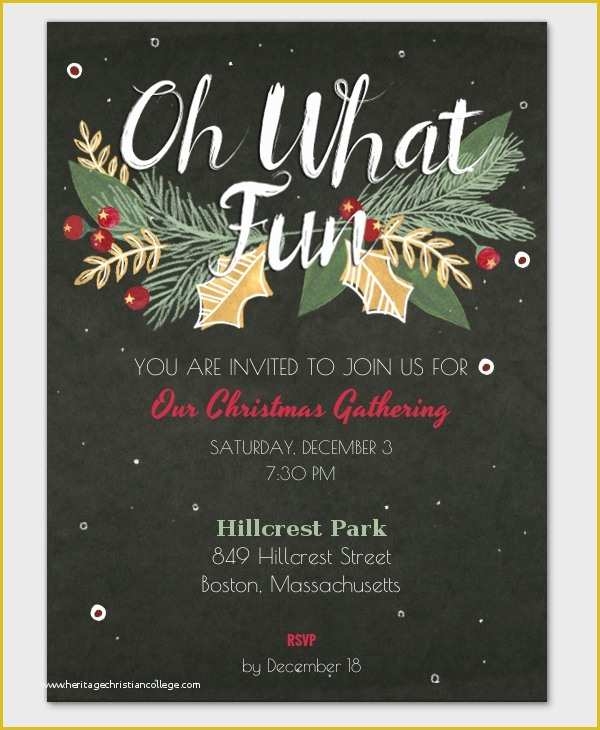Christmas Party Invitation Email Templates Free Of Christmas Invitation 
