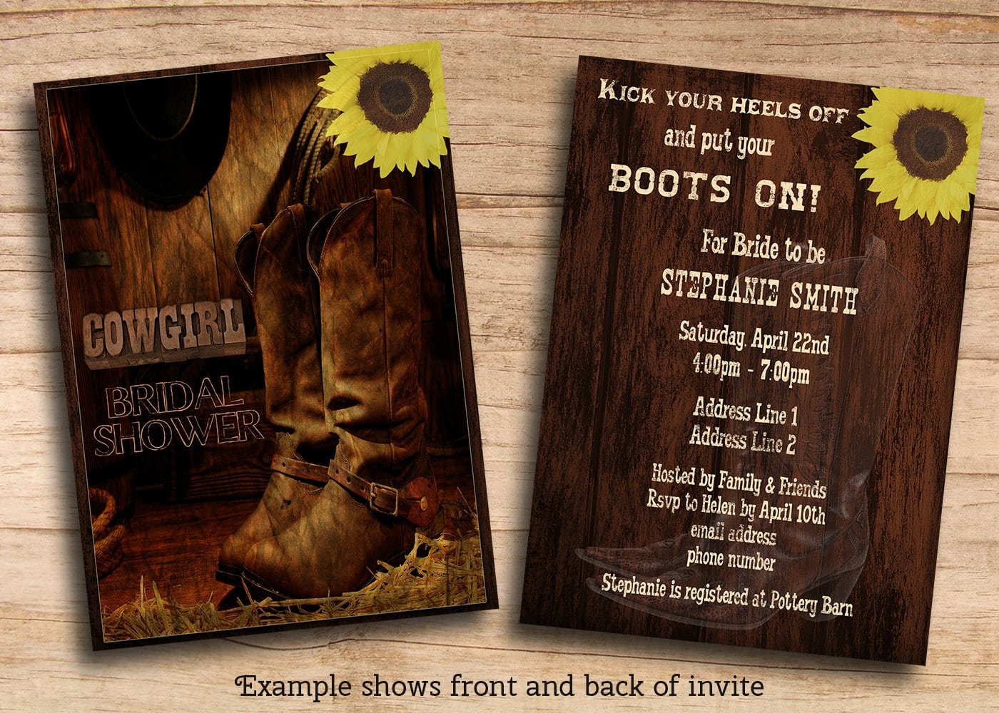 Cowboy Party Invitations Templates