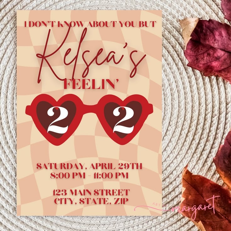 Customizable Taylor Swift Birthday Invitation Template