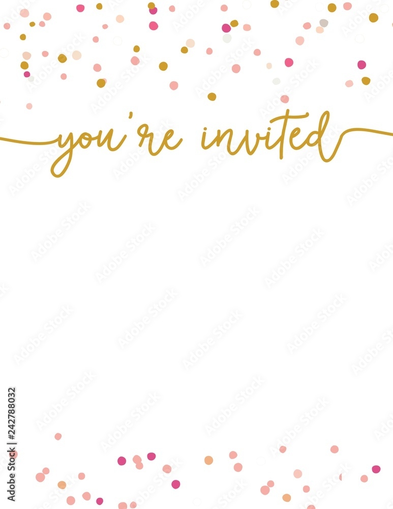 Cute Party Invitation Template You 39 re Invited Party Invitation 