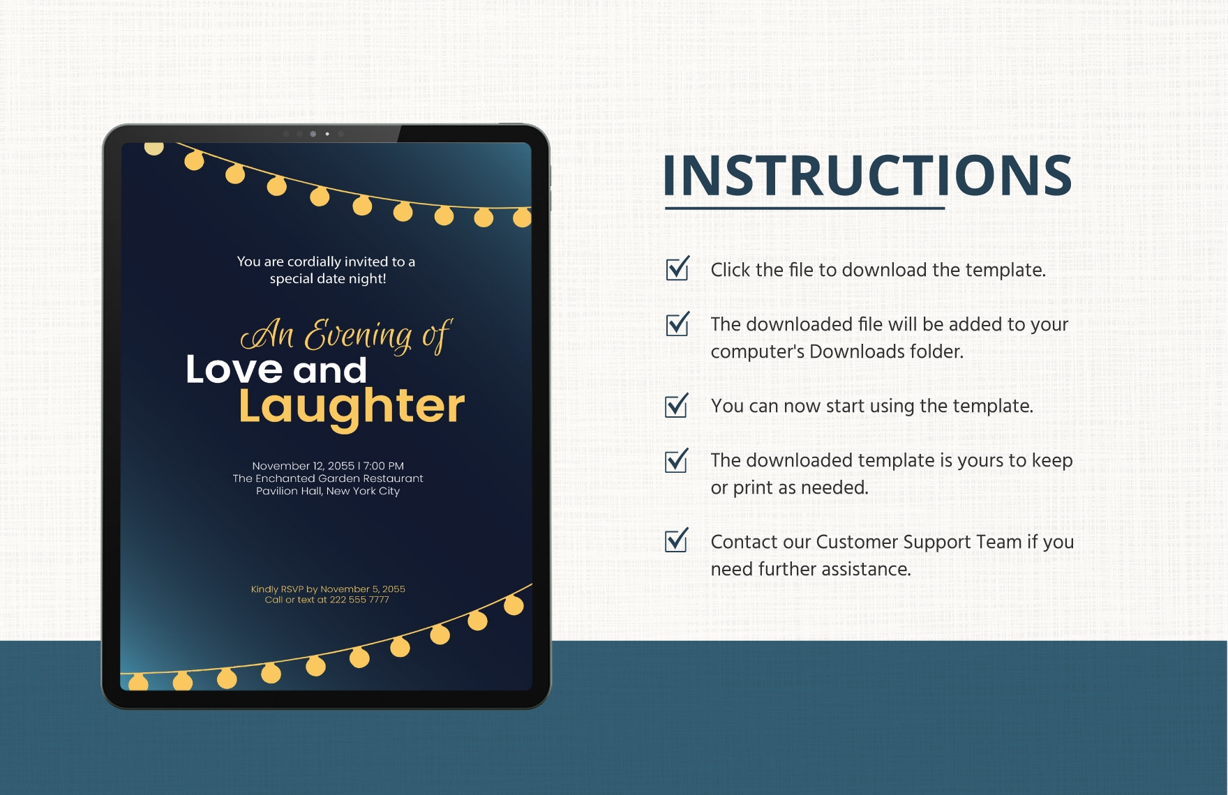 Date Night Invitation Template In Word Download Template