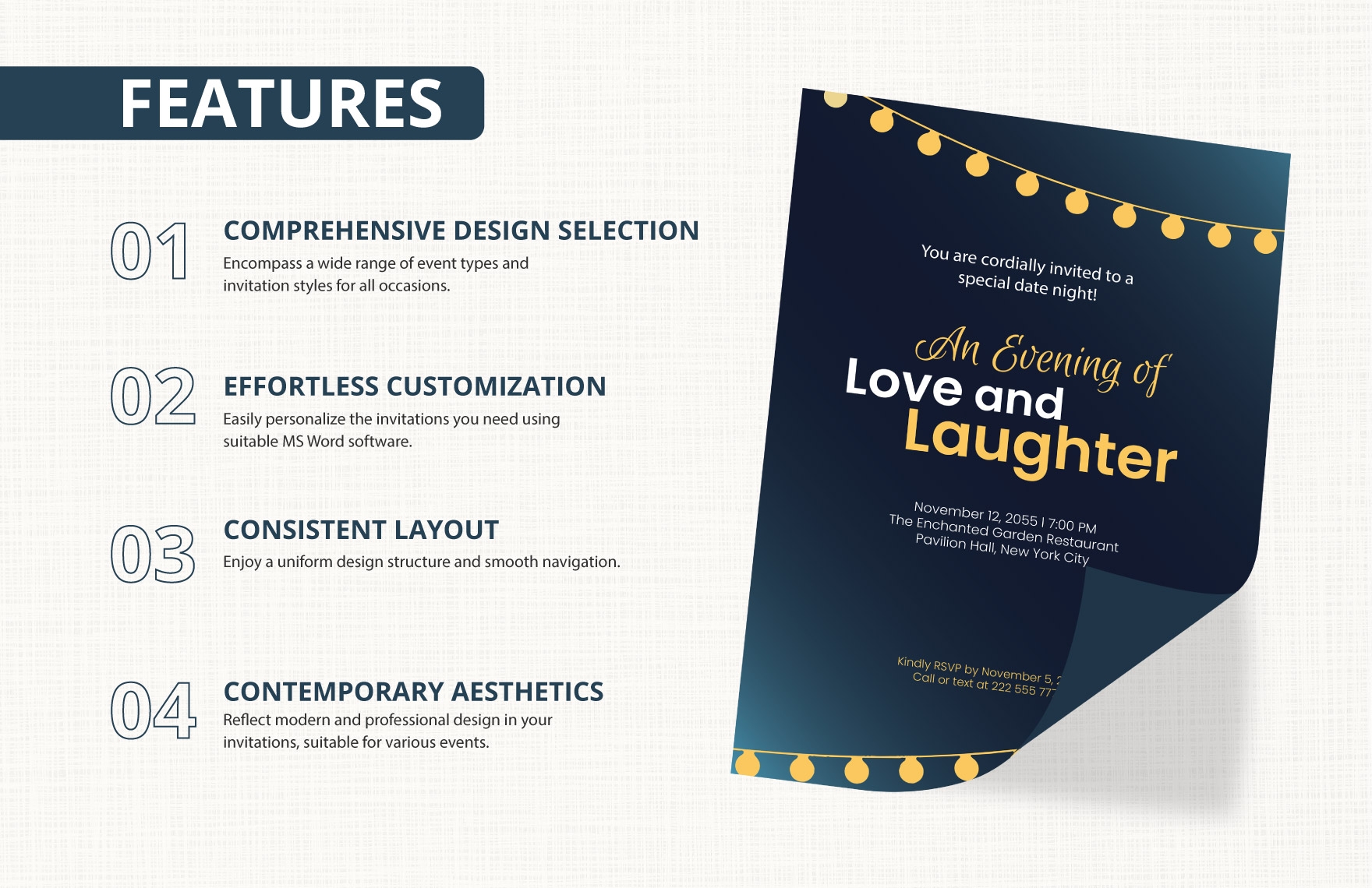 Date Night Invitation Template In Word Download Template