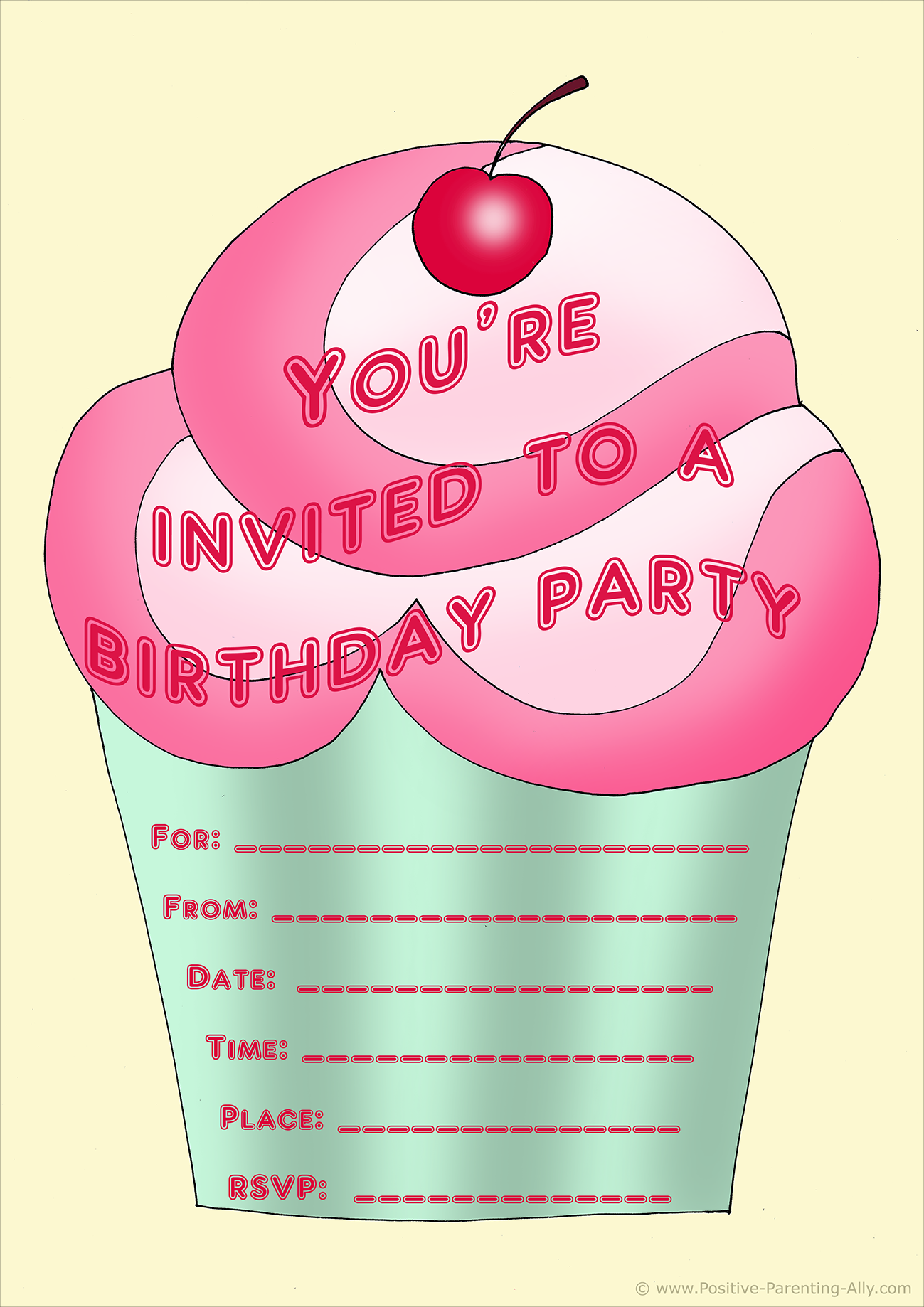 Download Children 39 s Birthday Party Invitations Background Free 