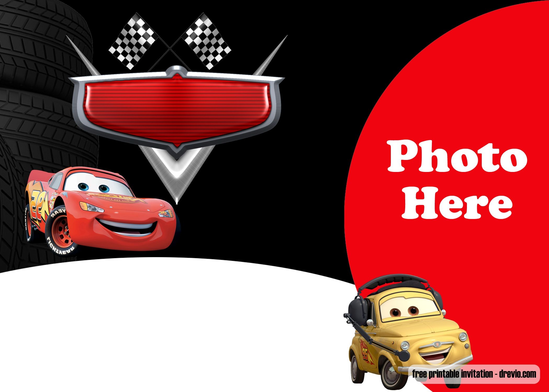 Editable Cars Invitation Template