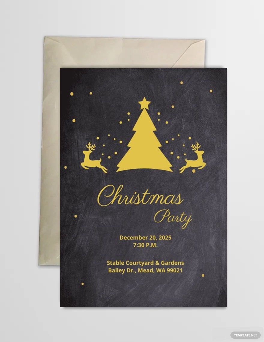 Editable Christmas Invitation Templates In Microsoft Outlook To Download