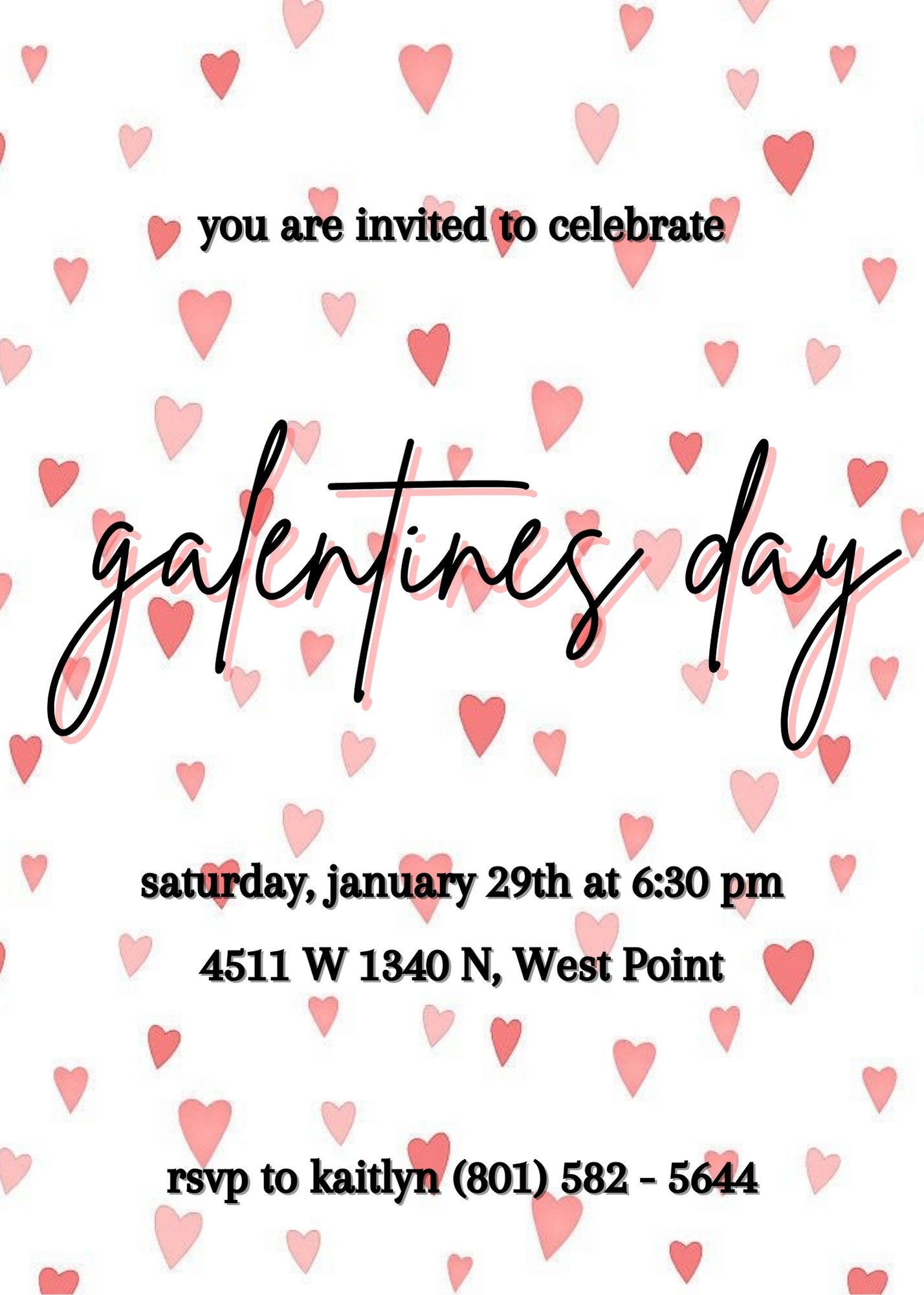 Editable Galentine 39 s Invite Template Palentines Day Galentines Party 