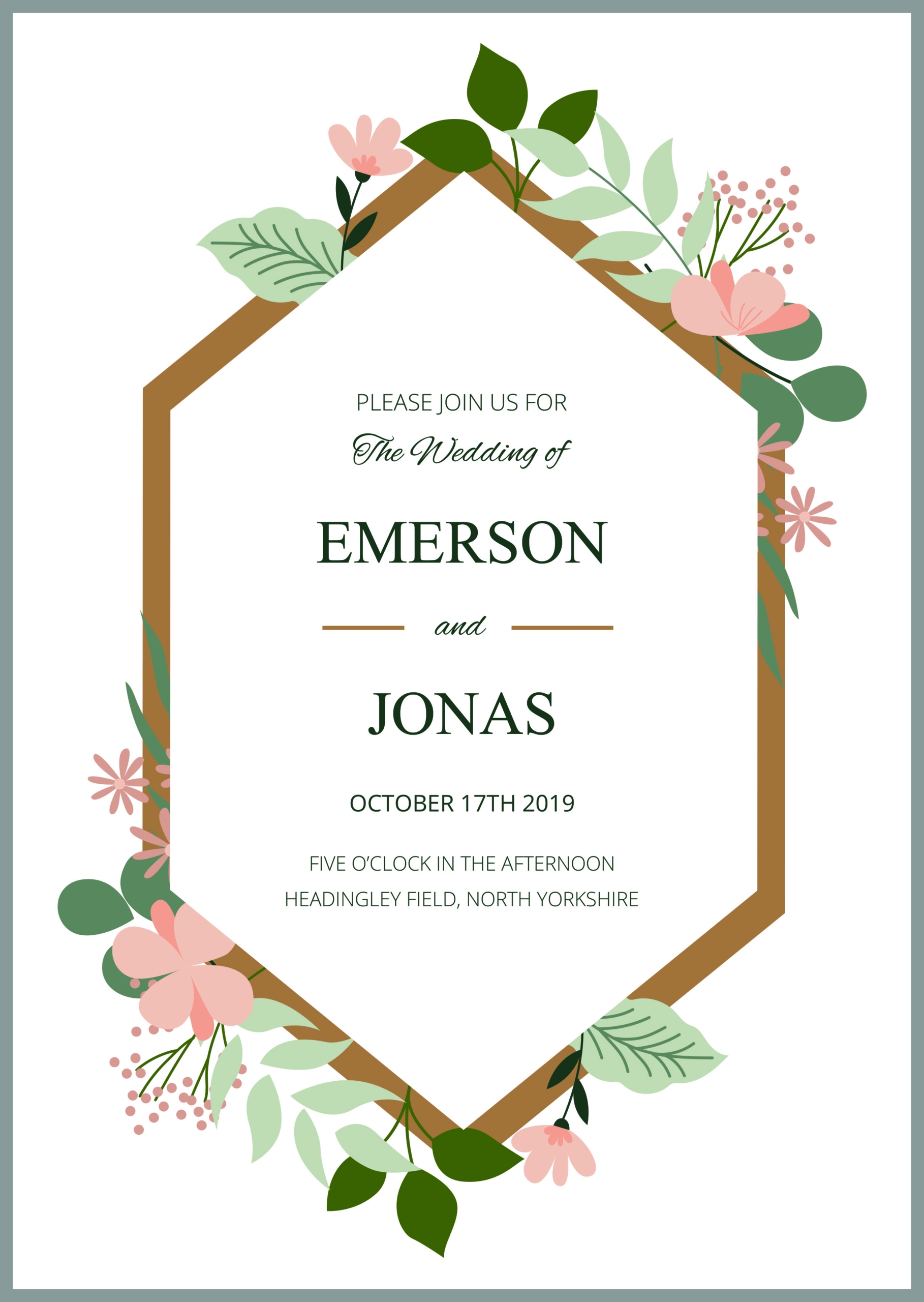 Editable Wedding Invitation Templates