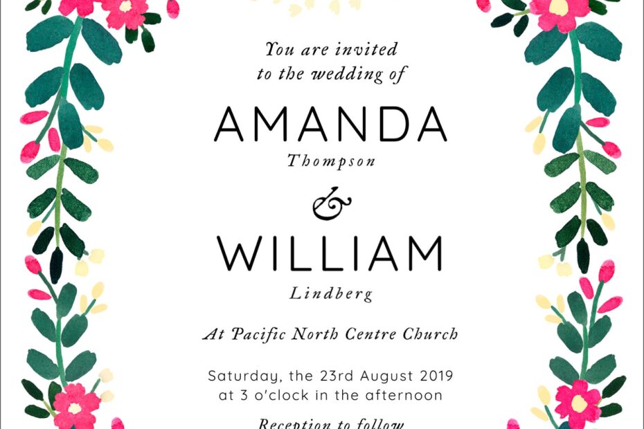Editable Wedding Invitation Templates Free Download Word Rytebusy