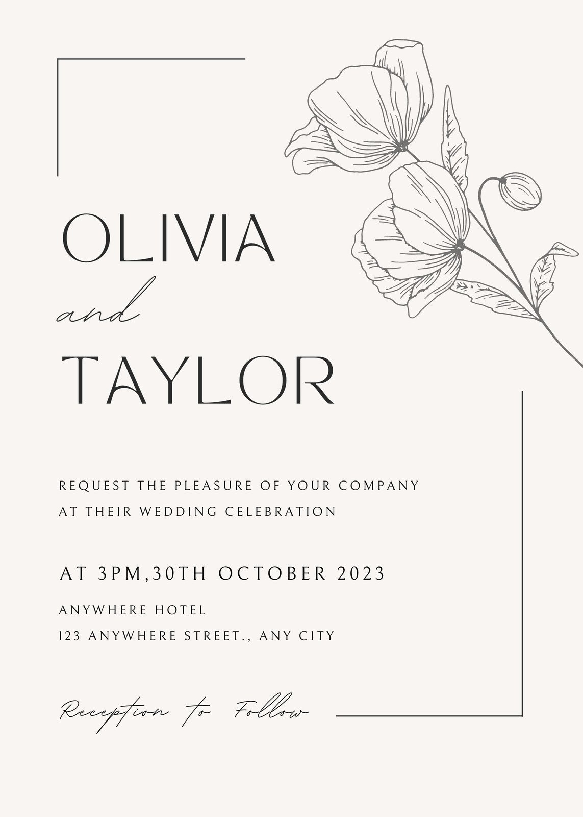 Elegant Invitation Template Letter Polito Weddings Elegant Invitation Template Letter Polito Weddings