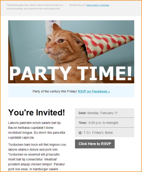 Email Invitations Template Email Invitations Template