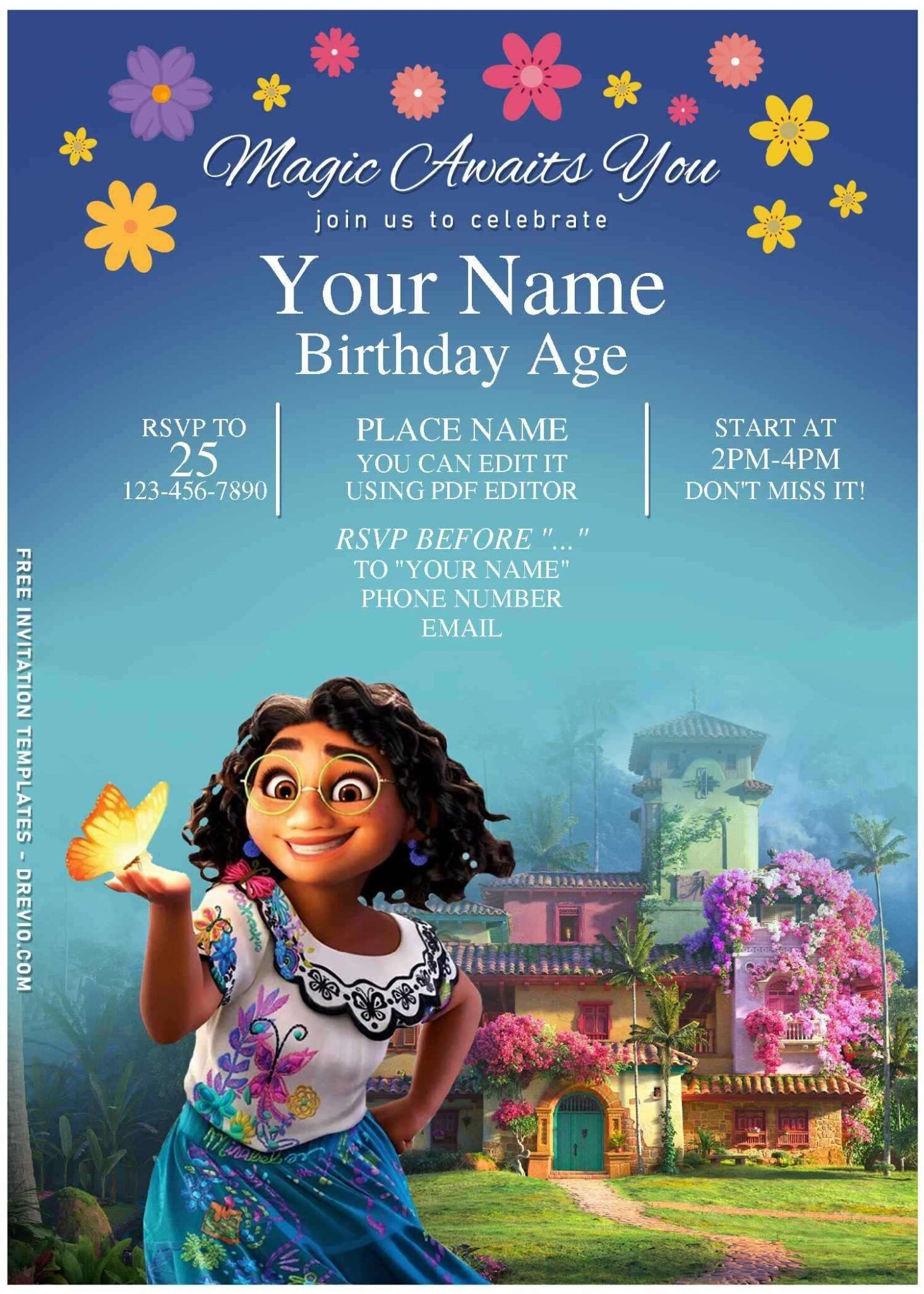 Encanto Party Invitations Template