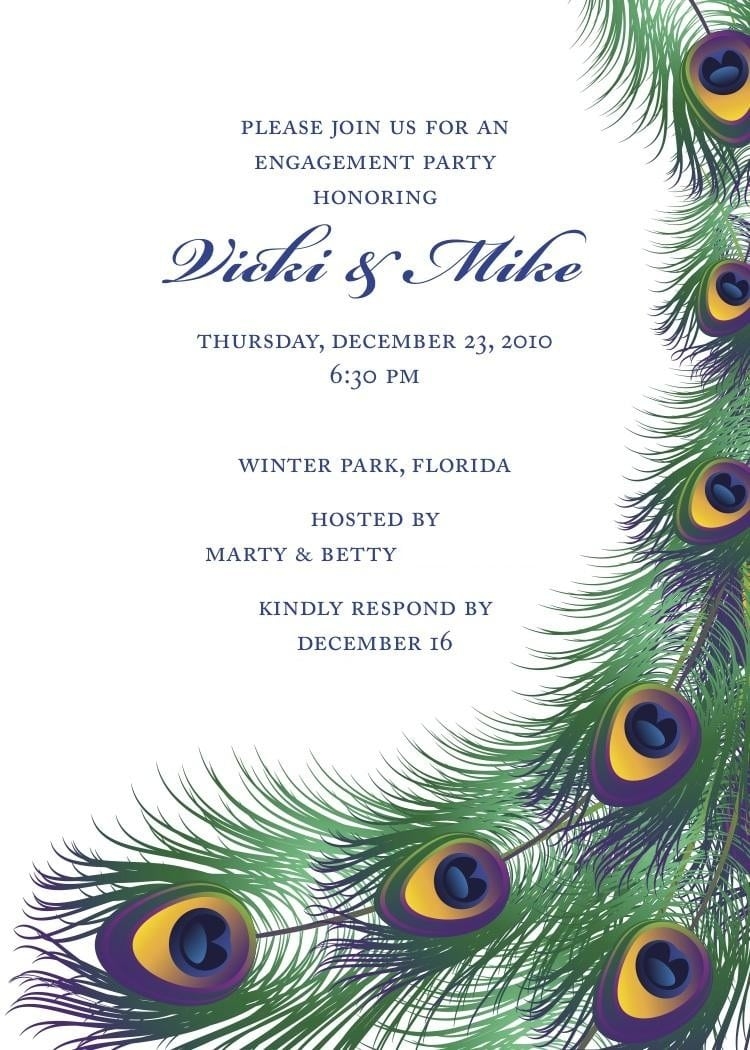 Engagement Invitation Template Free Download