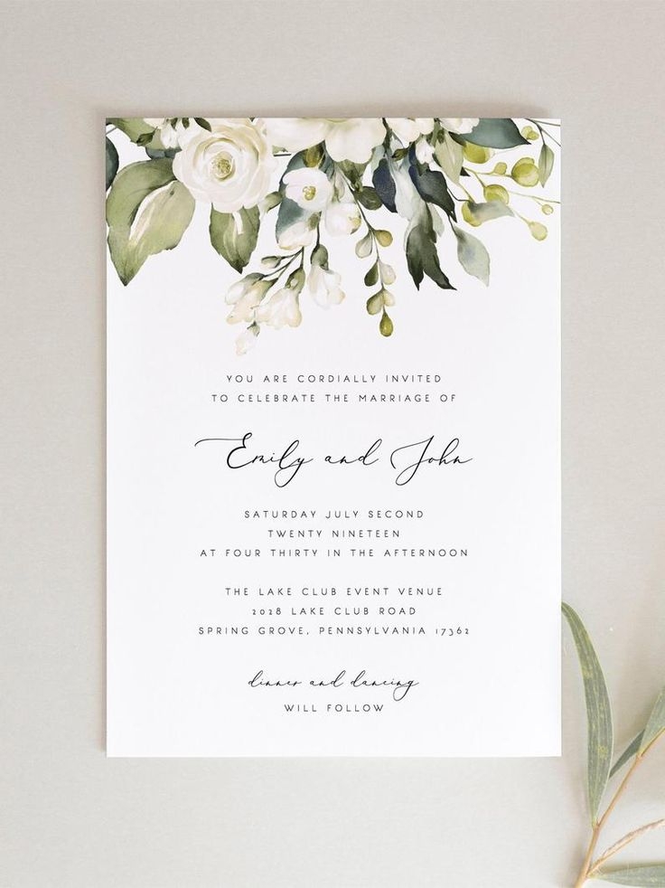 Etsy Template Wedding Invitation Jenniemarieweddings