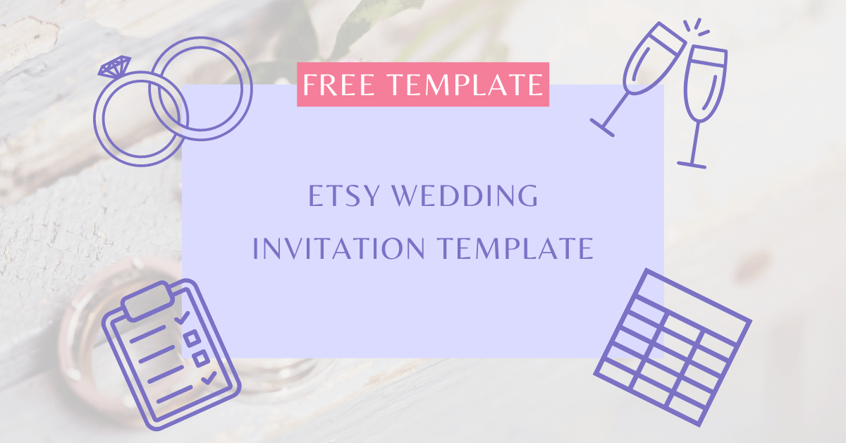 Etsy Wedding Invitation Template 2025 FREE Template 