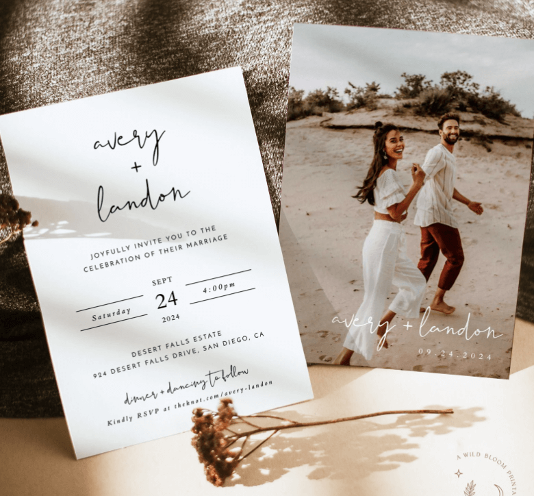 Etsy Wedding Invitation Template 2025 FREE Template 