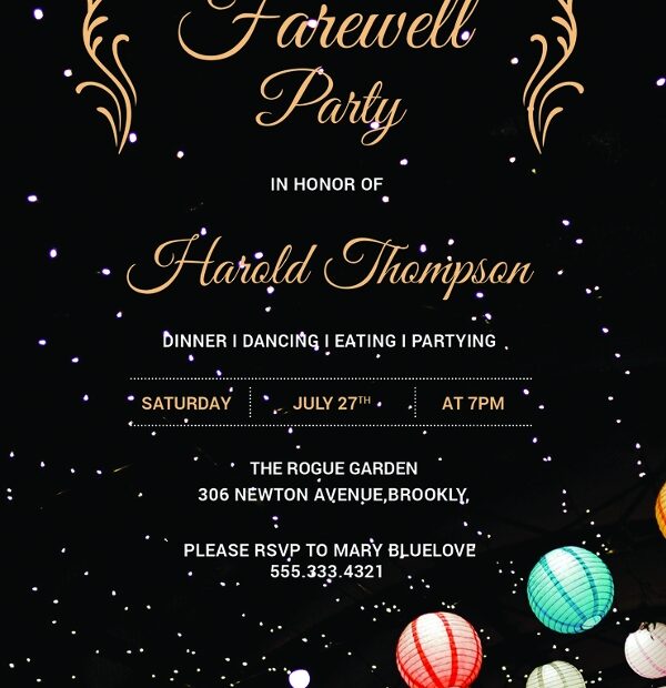 Farewell Party Invitation Template 29 Free PSD Format Download