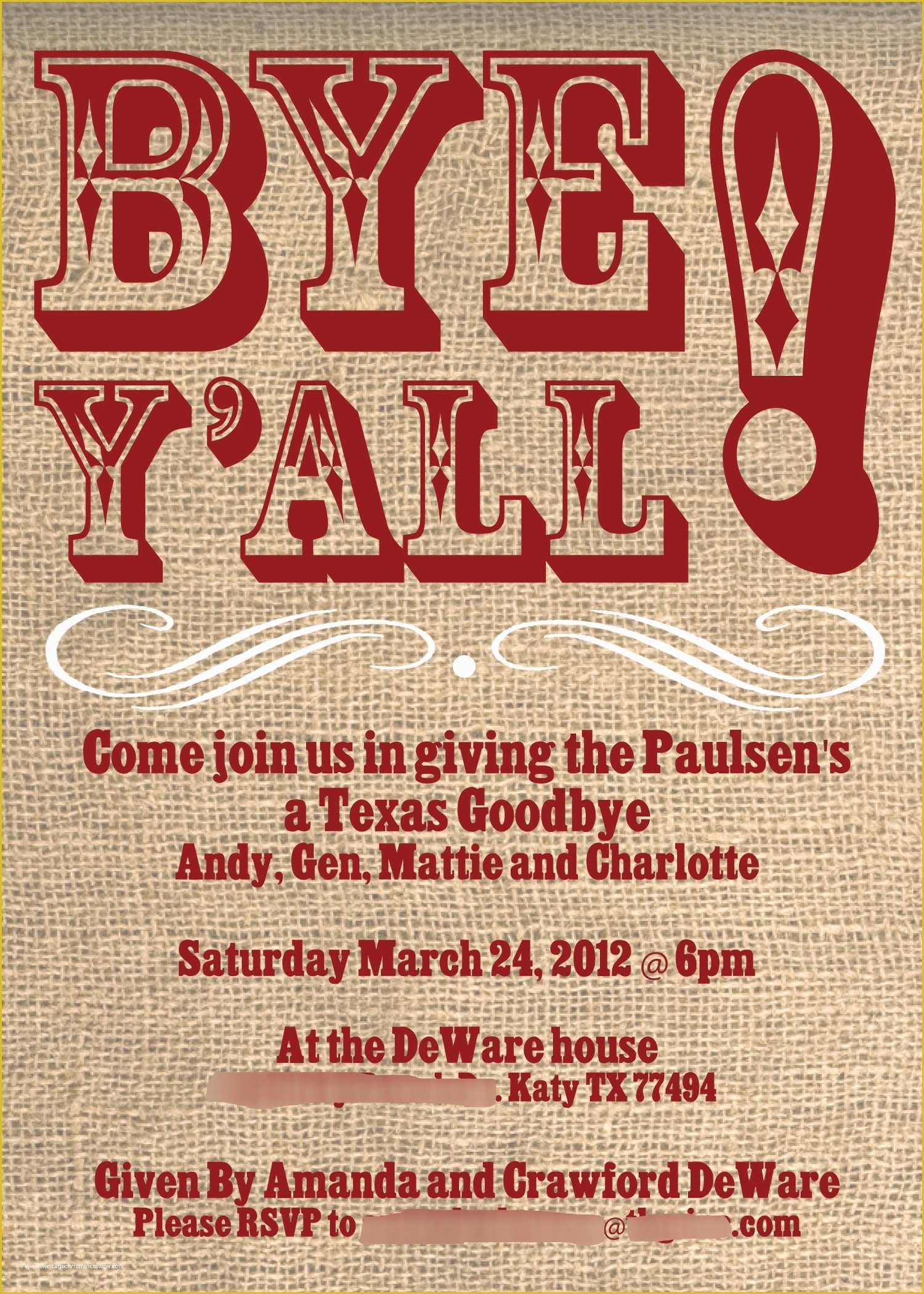 Farewell Party Invitation Template Free Of Going Away Party Invitation 