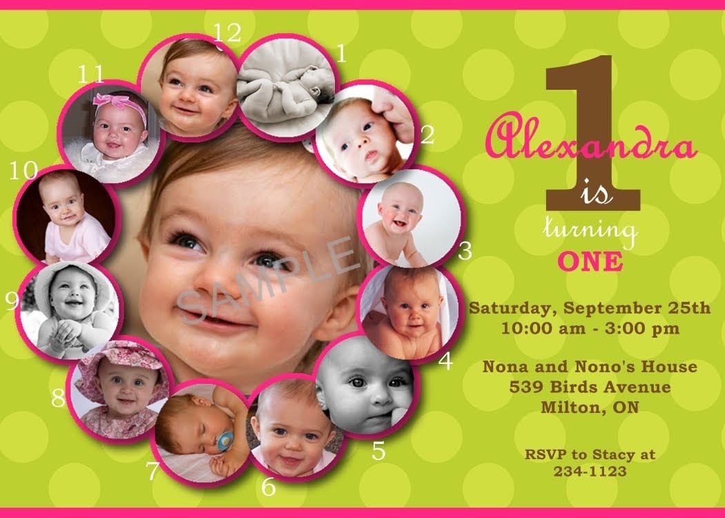 First Birthday Invitation Template Free