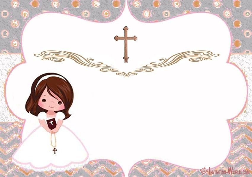 First Communion Invitation Templates Free Printable Calendars AT A GLANCE