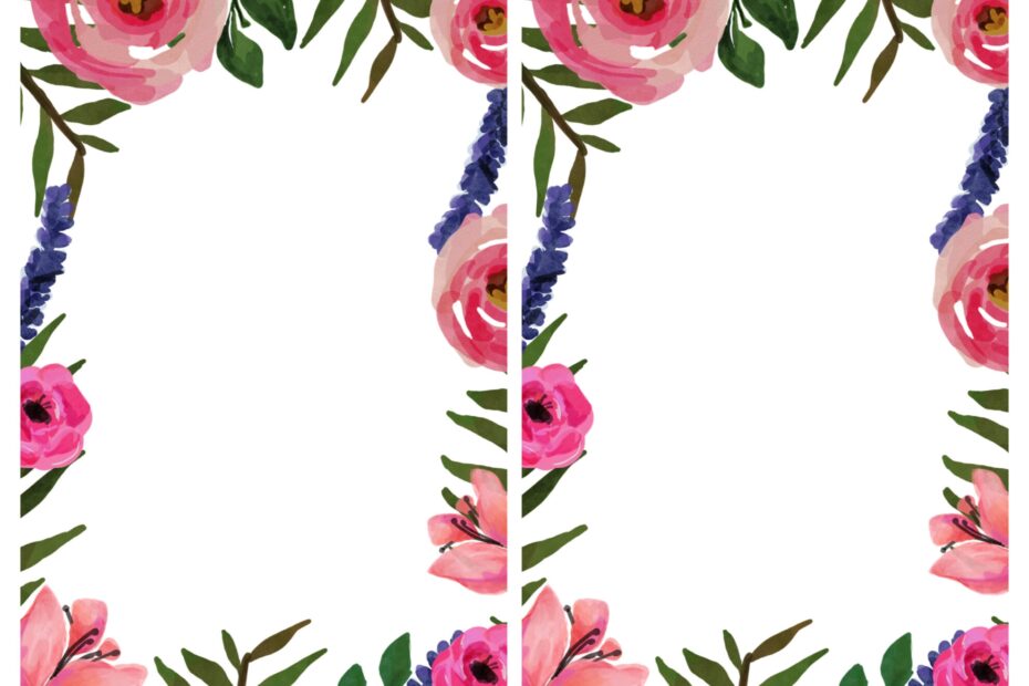 Floral Invitation Free Printable Invitation Templates Paper Trail