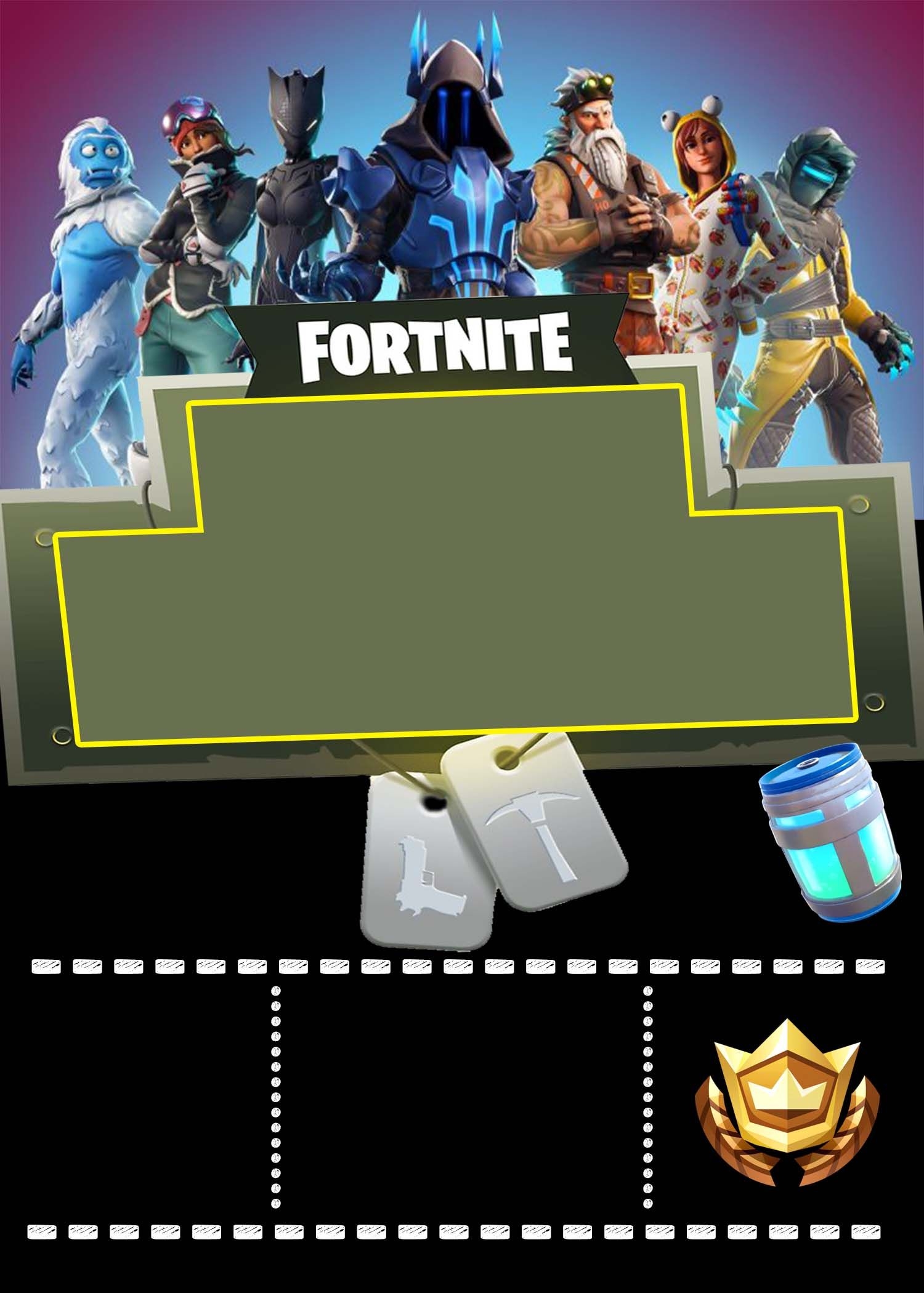 Fortnite Invitation Template Fortnite Invitation Template