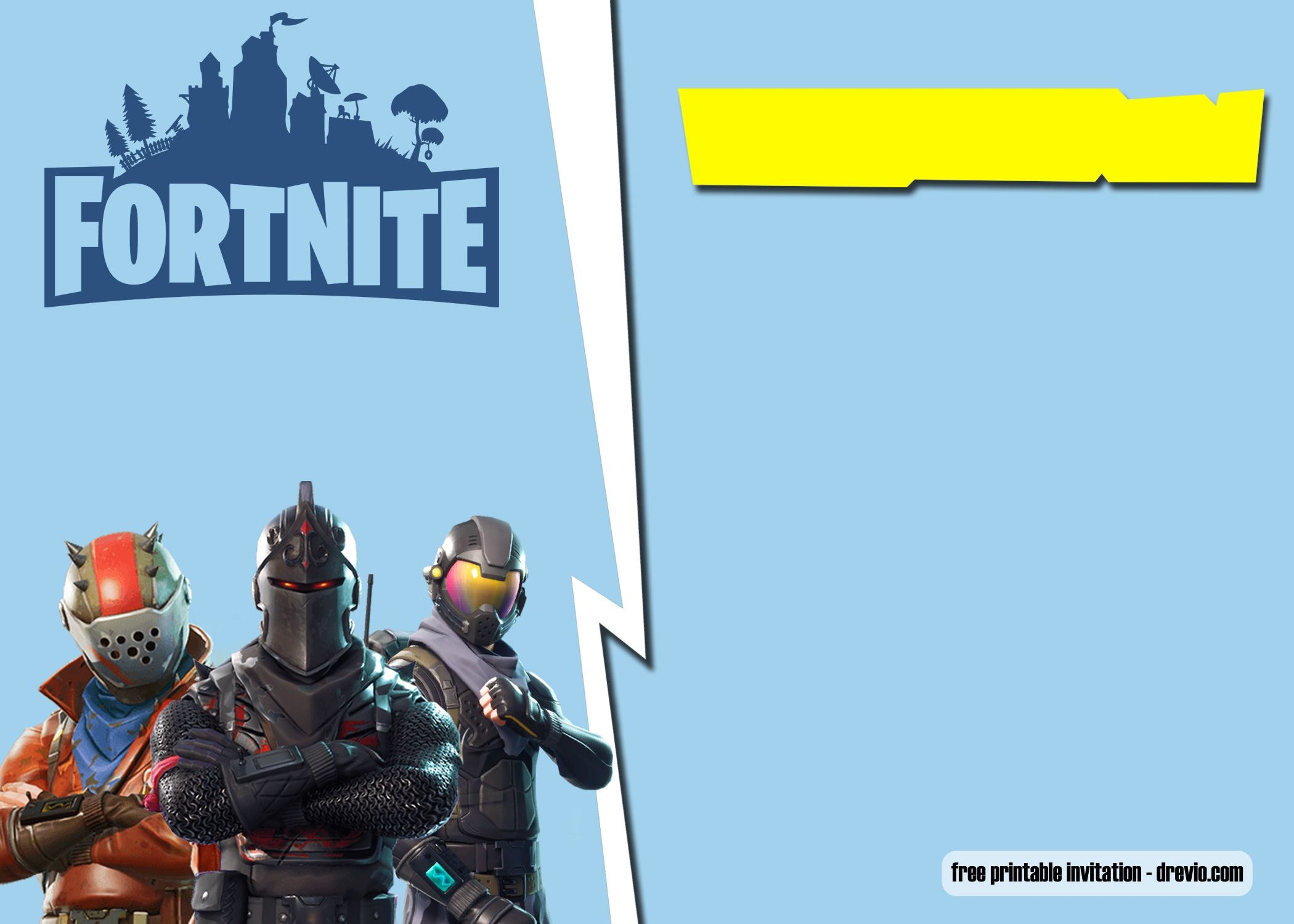 Fortnite Invitation Template Fortnite Invitation Template